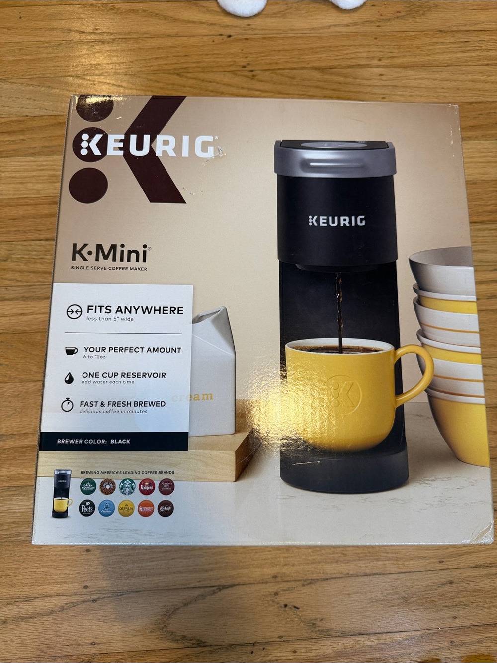 Keurig K-Mini Single Serve Coffee Maker — Black and Yellow Accents - Picture 3 of 3